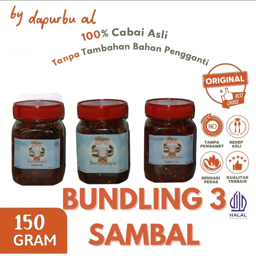 

Bundling Sambal Teri - Cumi - Klotok