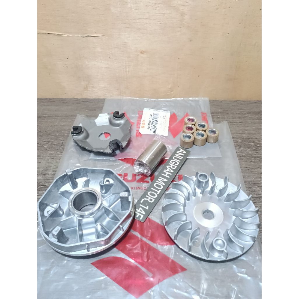 Rumah Roller Assy + Tutup Kipas Roller Suzuki Spin 125 SkyDrive Skywave