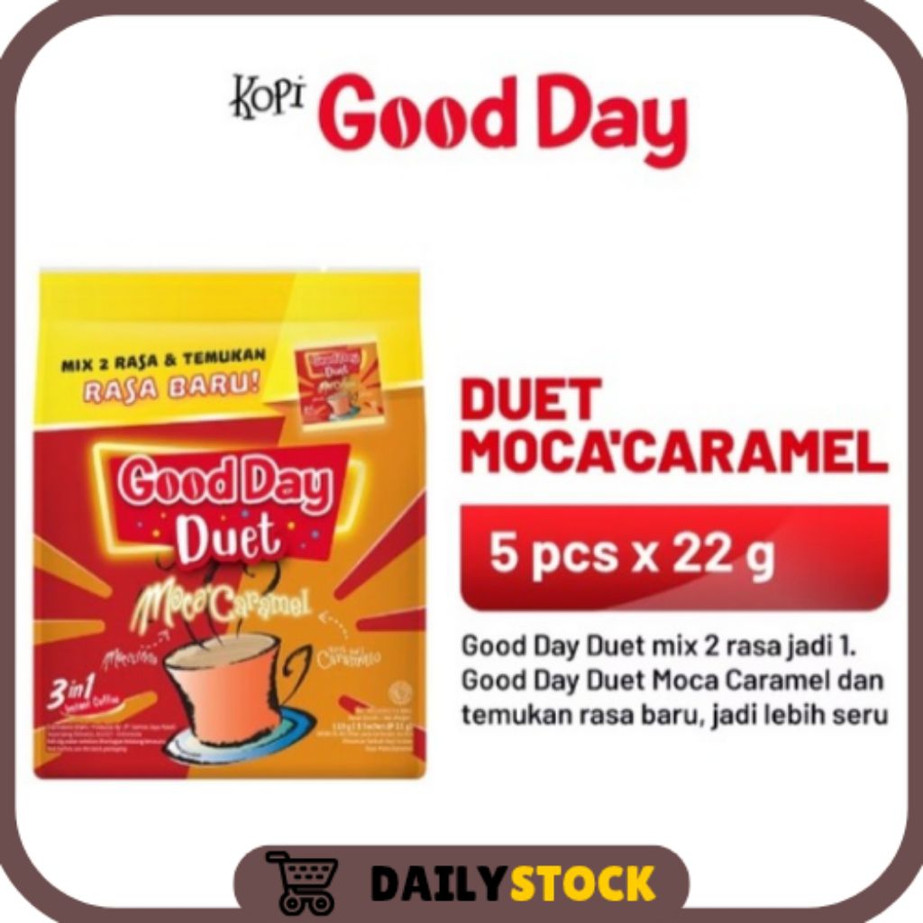 

Good Day Duet Moca'Caramel 5sachet @22gram