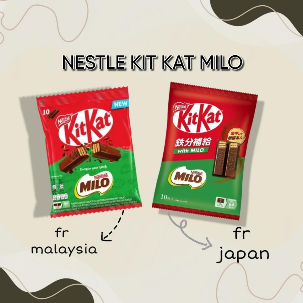 

Nestle Kitkat Milo isi 10 Malaysia/Japan