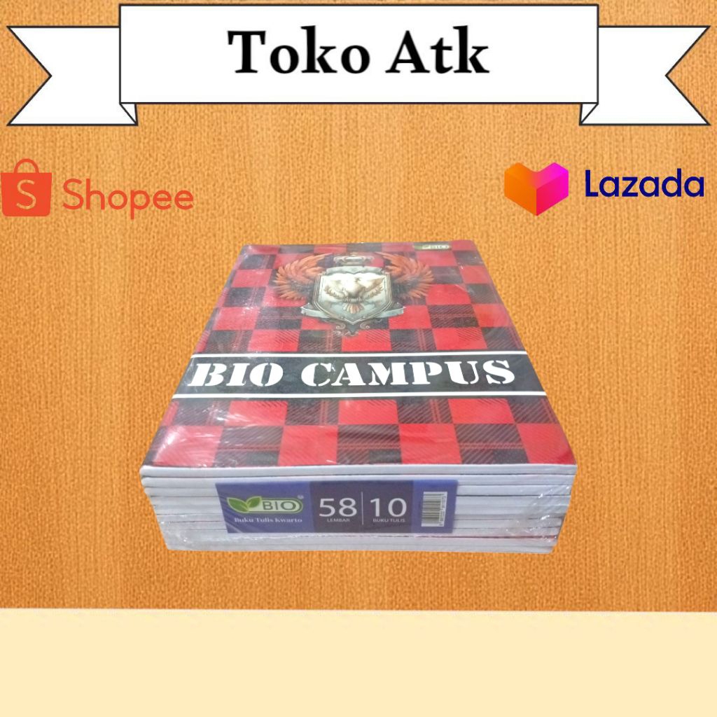

1 pak buku tulis sekolah bio 58 lembar
