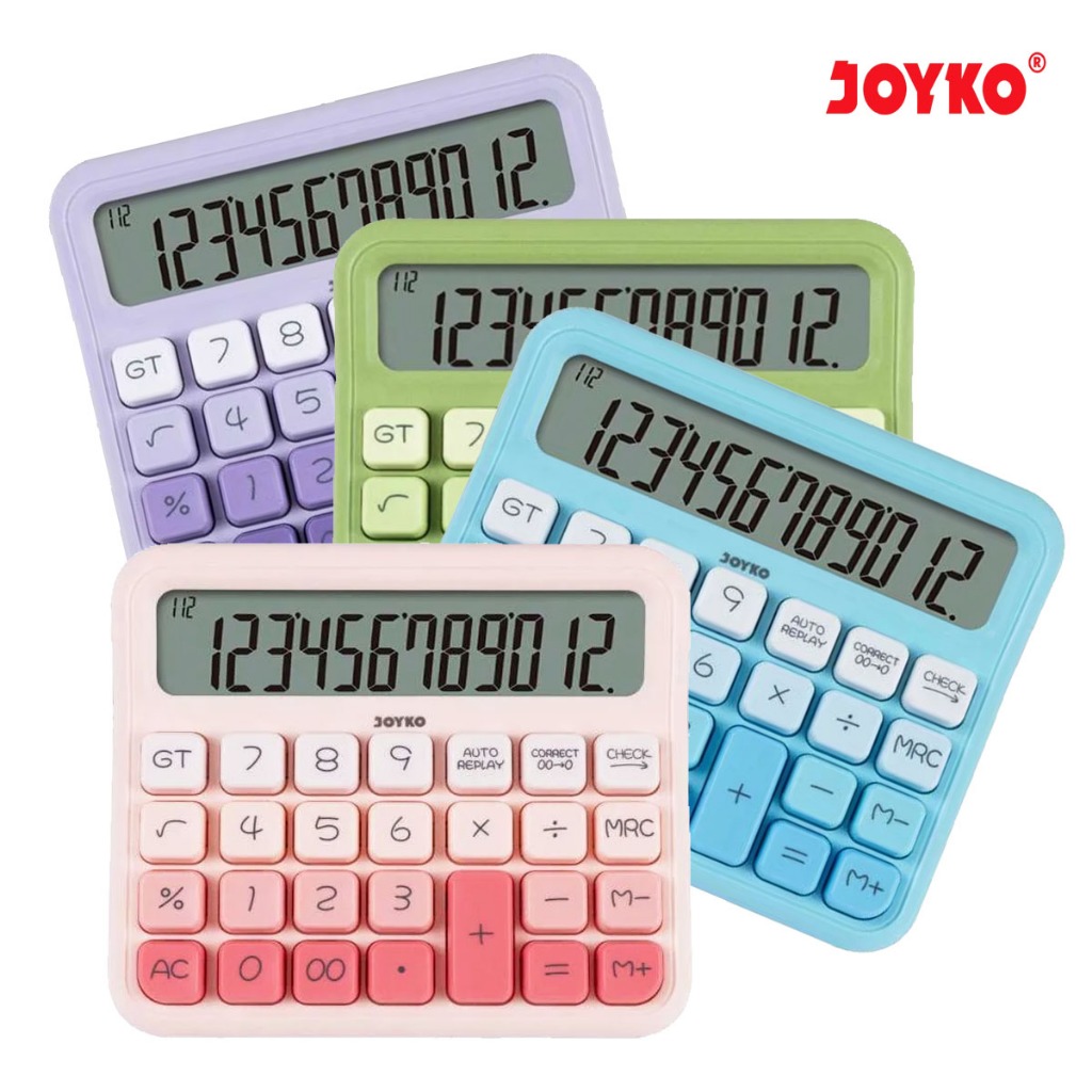

Kalkulator Joyko 12 Digit CC-63DCO Calculator Kantor Sekolah Bisnis Check Correct Auto Off Tombol Besar