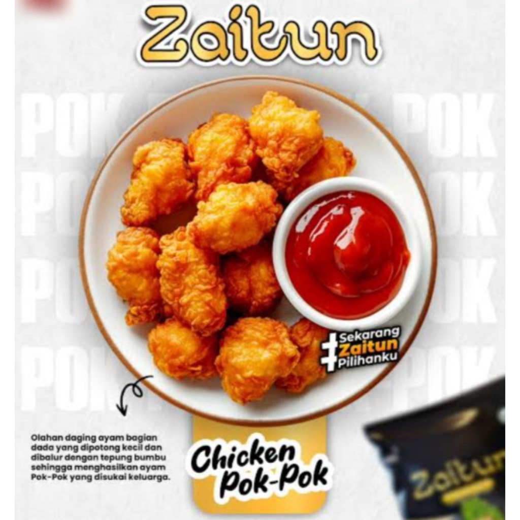 

Zaitun Chicken Pok Pok 500gr /ayam pok pok