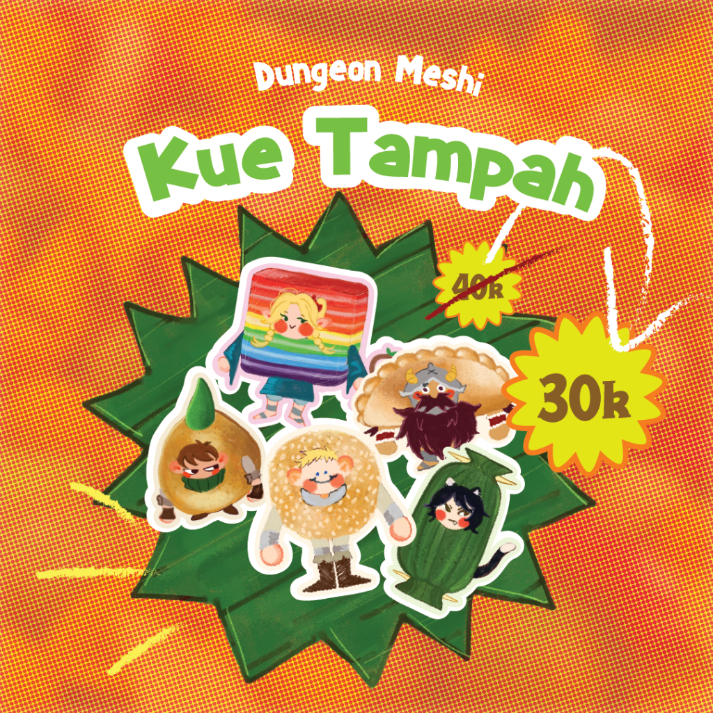 

Sticker Dungeon Meshi Makanan Indonesia