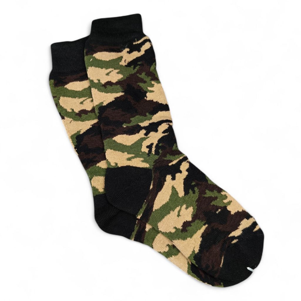 Kaos Kaki Loreng Tentara Bahan Kain Katun Tebal Ukuran Panjang