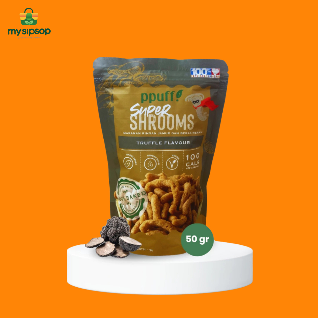 

Super Shrooms Truffle - Snack Sehat Cemilan Sehat Ppuff