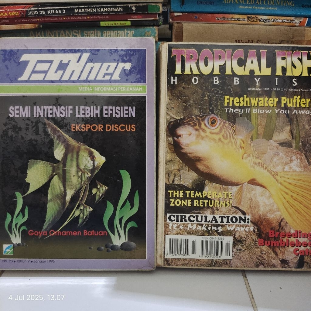 MAJALAH BUNDEL TECHNER 1996- MAJALAH BUNDEL TROPICAL FISH 1997