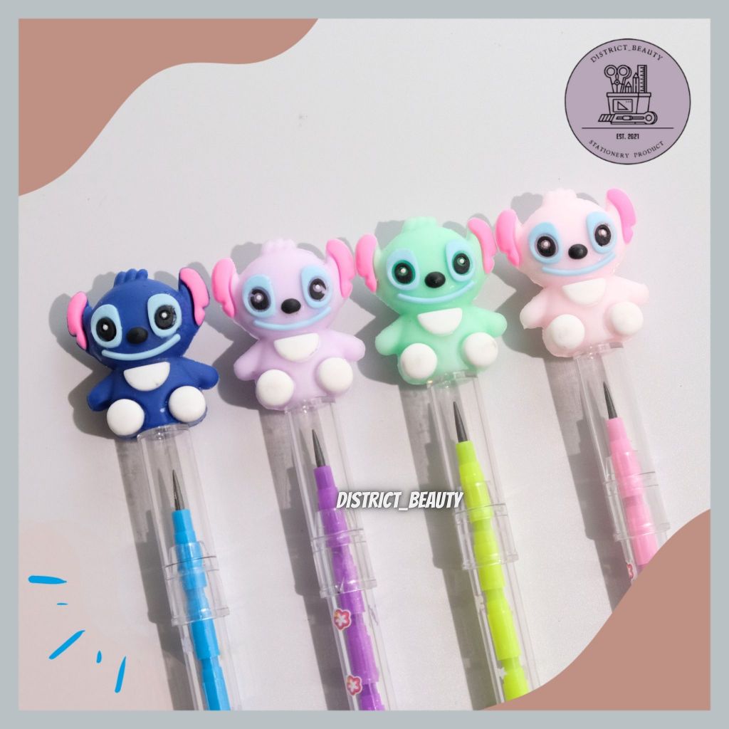 

PENSIL SUSUN STITCH PENSIL BENSIA PELURU PENSIL ISI ULANG MOTIF STITCH LILO WARNA WARNI PENSIL LANTU STITCH TERMURAH