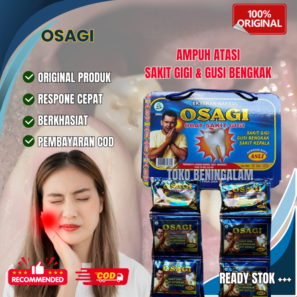 

OSAGI OBAT SAKIT GIGI KAPSUL Kemasan Biru