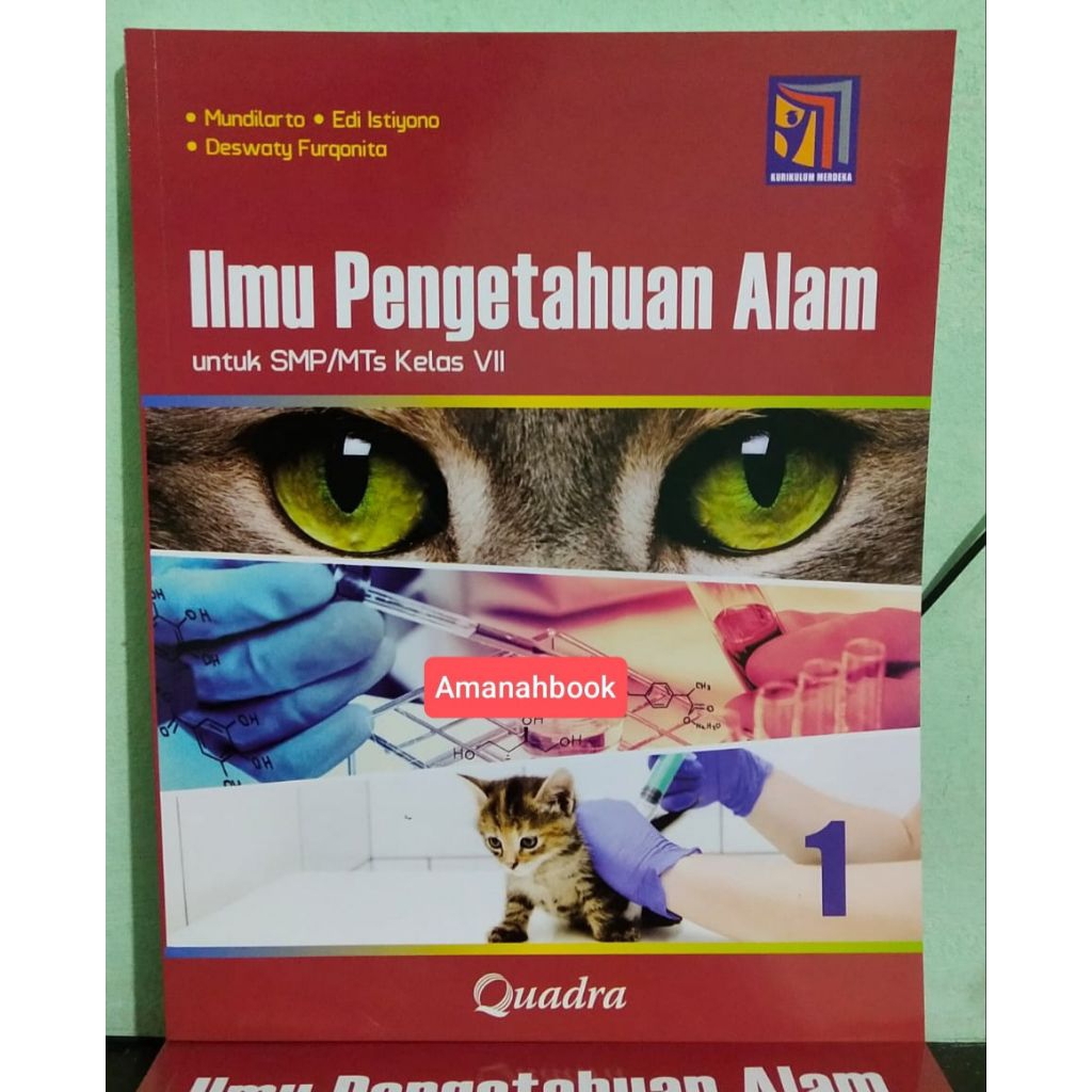 Buku IPA SMP Kelas 7 Kurikulum Merdeka Quadra