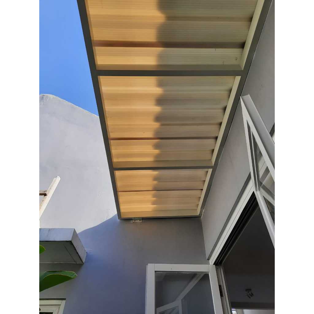 Kanopi rooftop semi transparan modern