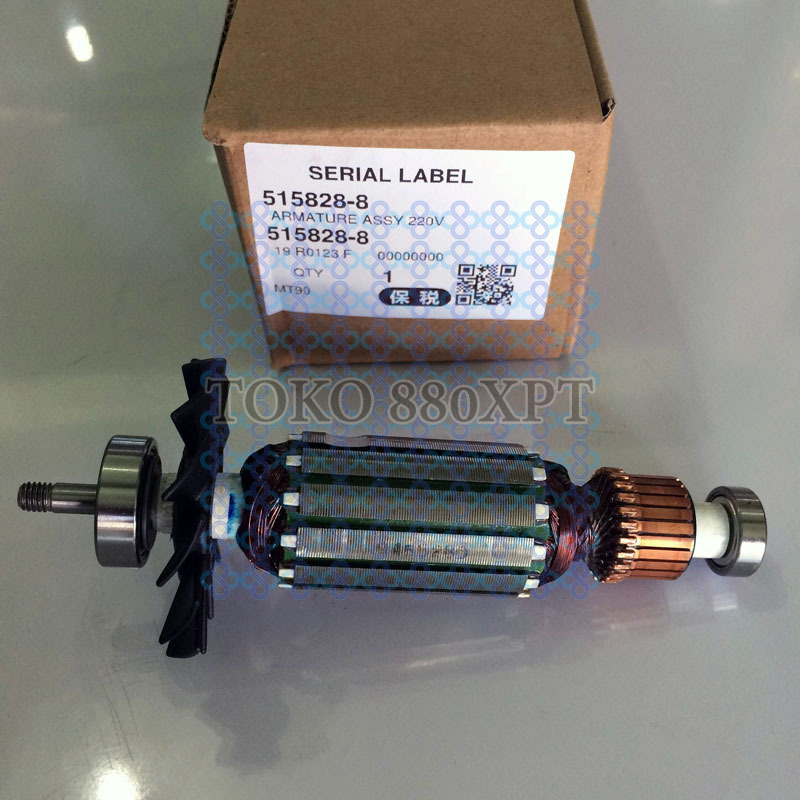 Armature Rotor Angker Maktec MT90 MT91A Makita M0900B M0910B Gerinda Tangan Angle Grinder Original 5