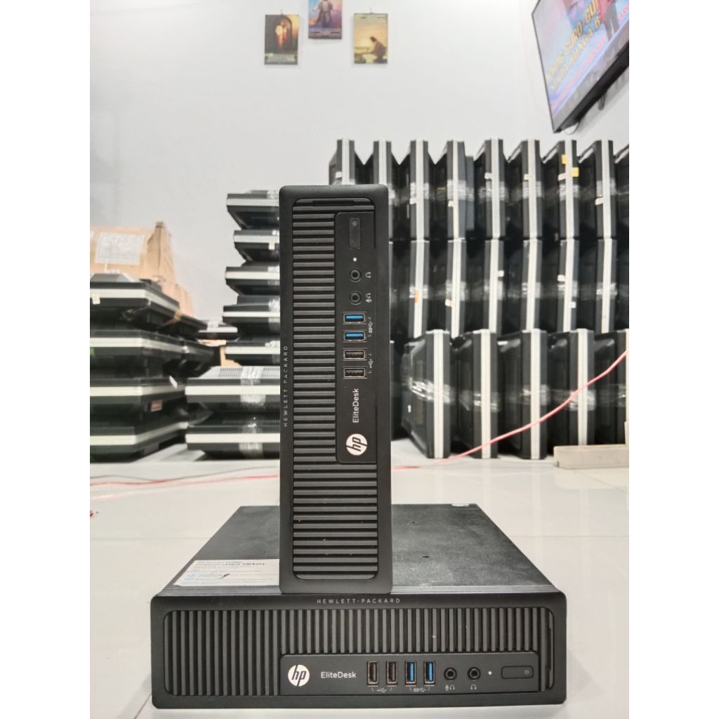 MINI PC HP ELITEDESK 800 G1 CORE I5_4570S RAM 8GB HARDISK 320GB SIAP PAKAI