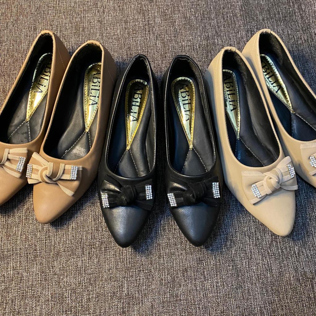 Discount Queen - Cassie Sepatu Pantofel Pita Wanita Elegan Sepatu Wanita