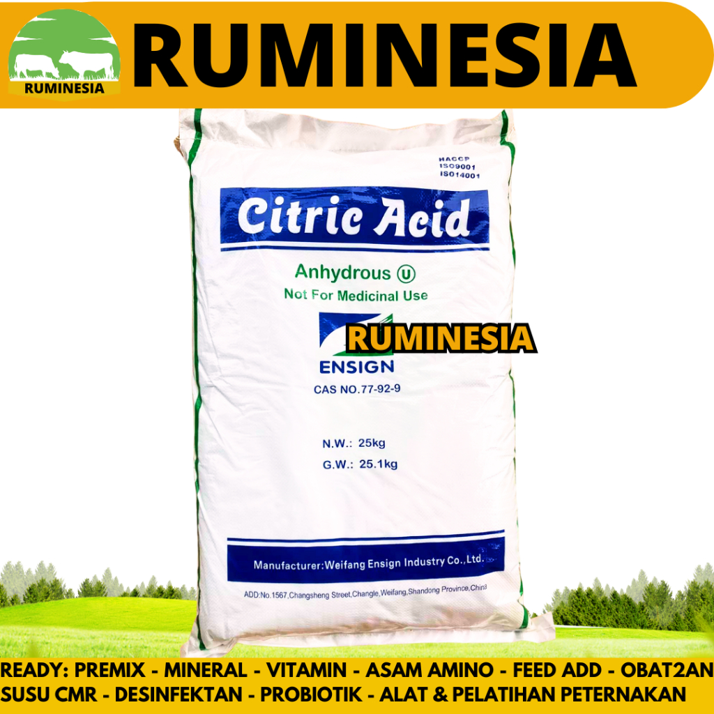

CITRIC ACID ANHYDROUS 250 Gram 100 Gram - Citroen Asam Sitrat - Asam Sitrun Food Grade - Kemasan 250 Gram dan 100 Gram