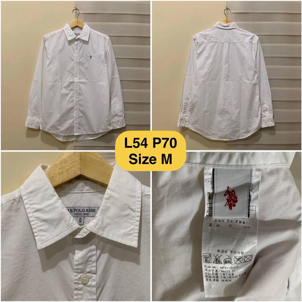 Kemeja Lengan Panjang Putih USPA Original
