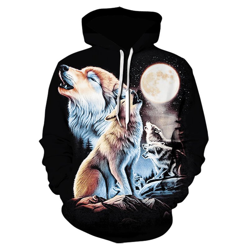 Jaket Serigala || Hoodie serigala/Wolf Pria dan wanita dewasa Bahan premium Full Printing Costum