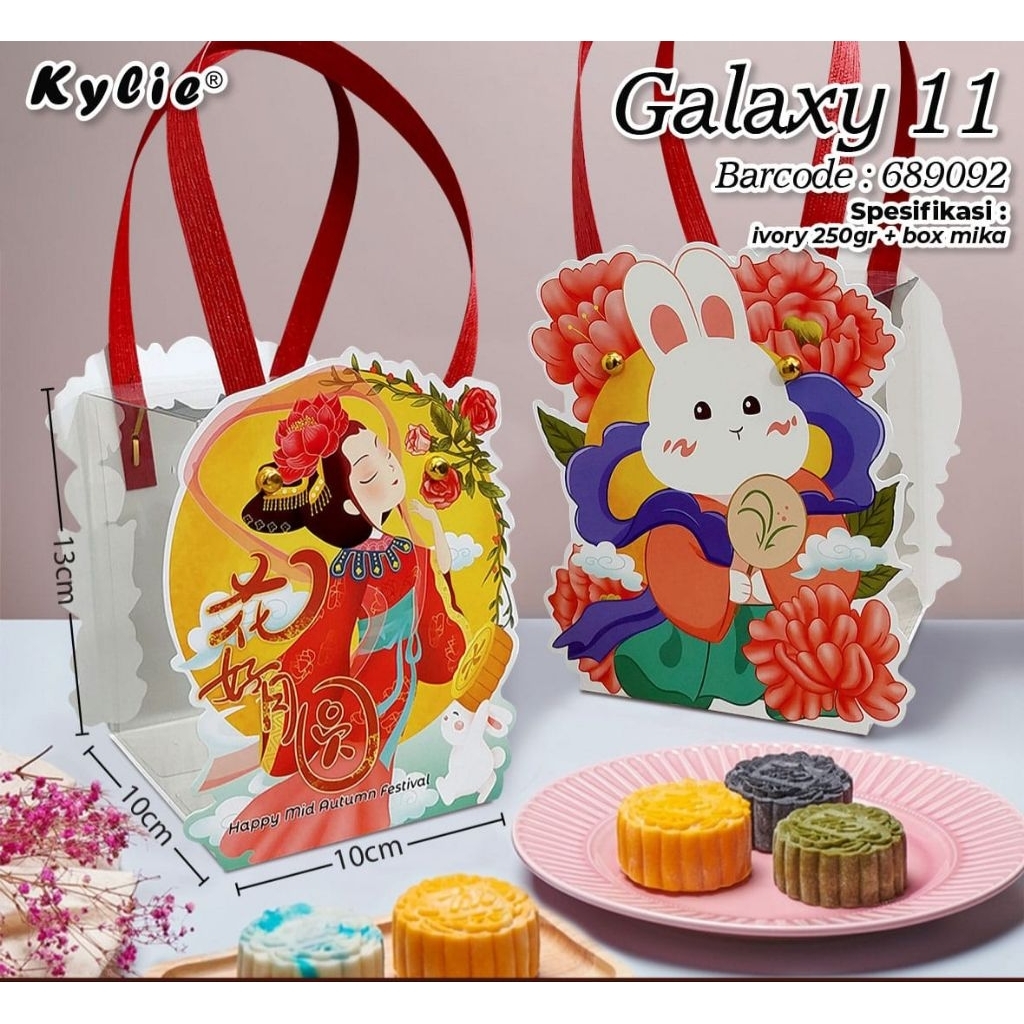 6pcs Kotak hampers mooncake / box tenteng moon cake / packaging mooncake