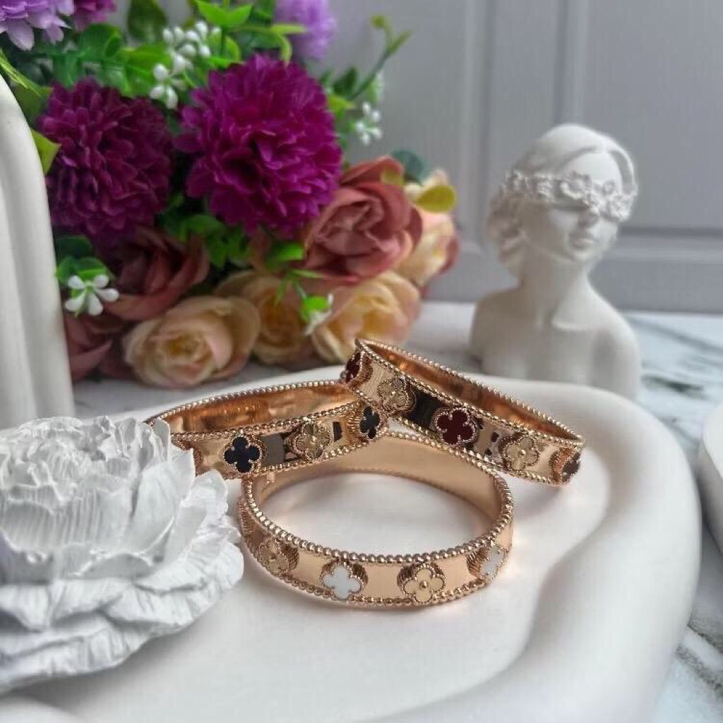 Gelang Tangan Bangle Wanita VC WARNA Titanium Aksesoris Rosegold