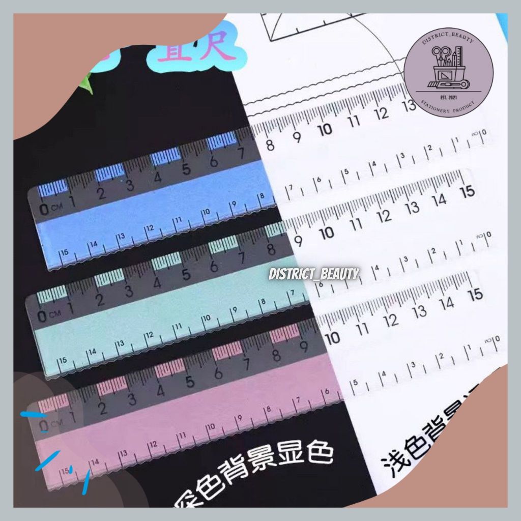 

PENGGARIS 15CM COLOR CHANGING PENGGARIS UV PENGGARIS BISA BERUBAH WARNA PENGGARIS TRANSPARAN AESTHETHIC PREMIUM TERMURAH