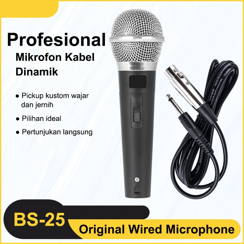 SNIGJAT MICROFON VOKAL DINAMIS ,  KARAOKE , MICROFON BERKABEL LEPAS