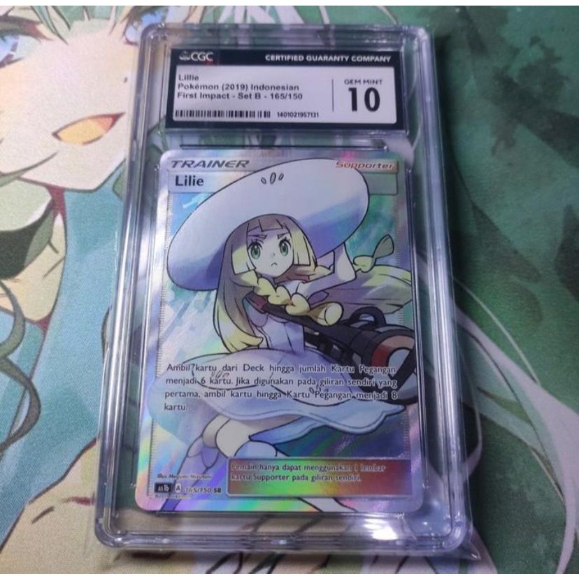 Kartu Pokemon TCG ID Indonesia SM AS2b Lilie / Lillie SR CGC 10 PSA