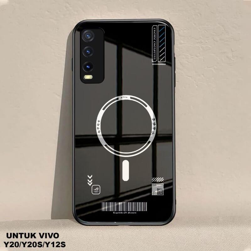 (G71) Softcase Glass Kaca For VIVO Y20 / VIVO Y20s /  VIVO Y12s TERBARU 2025 Case Hp Terbaru Anti Ai