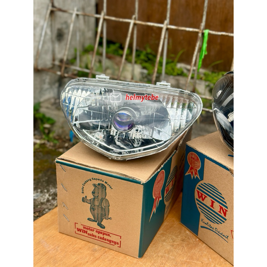 lampu reflektor mio sporty smile custom h4 / reflektor mio biled lampu h4