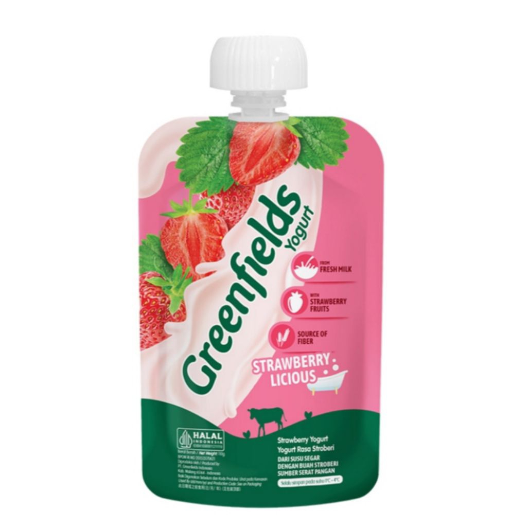 

[ 6 Pcs ] Greenfields Kids Yogurt 110ml / Stroberi / Bluberi / Original / Mango