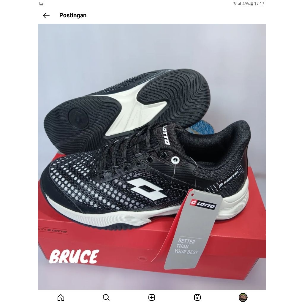 promo Sepatu Badminton Wanita - lotto bruce Badminton - Lotto Original