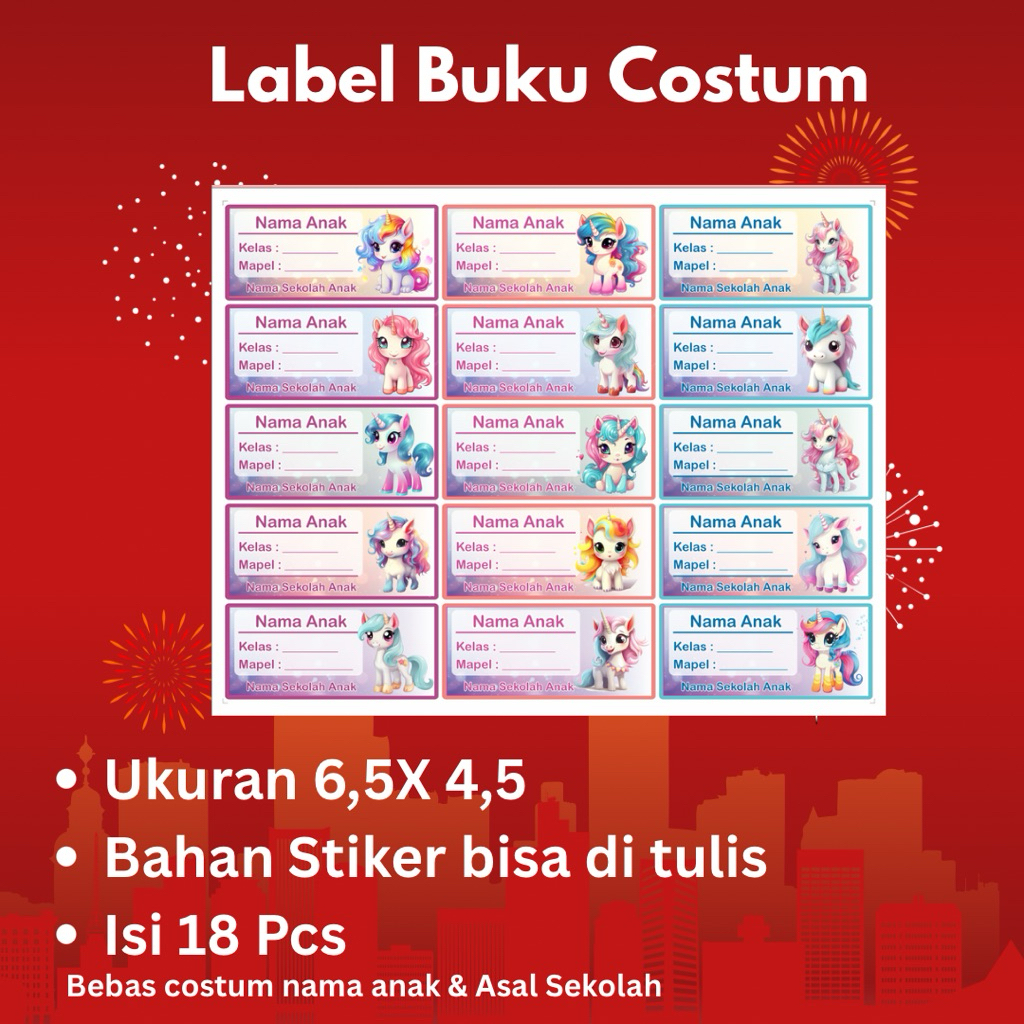 

Stiker Label Nama Buku Anak – Bisa Custom Nama, Pilihan Desain Lucu & Menarik
