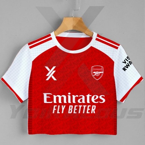 Yoikalous Jersey Croptop Wanita Arsenal 25/26