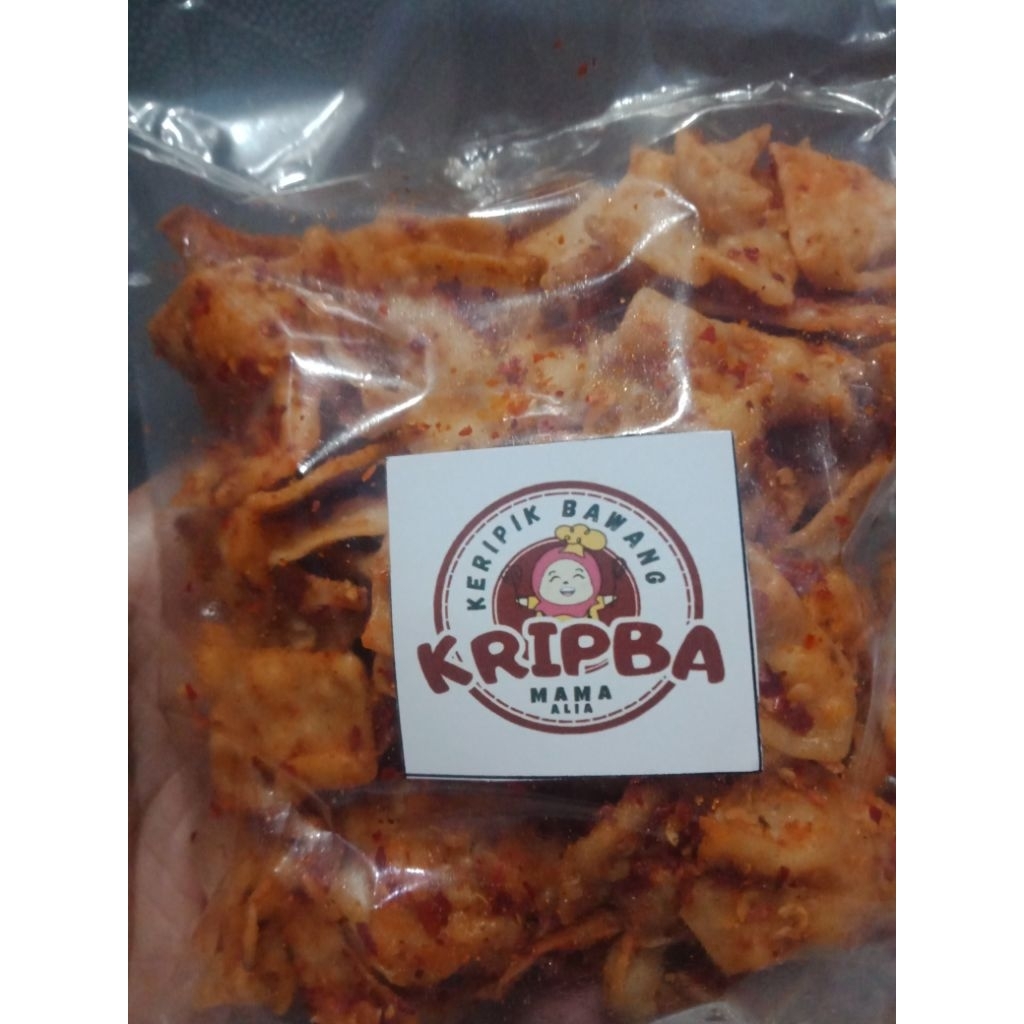 

keripik bawang pedas kemasan 90g