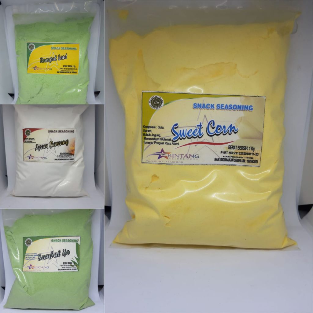 

bumbu tabur kemasan 250gr / balado / keju / jagung bakar / jagung manis / BBQ / ayam bawang / pedas manis / original / dll