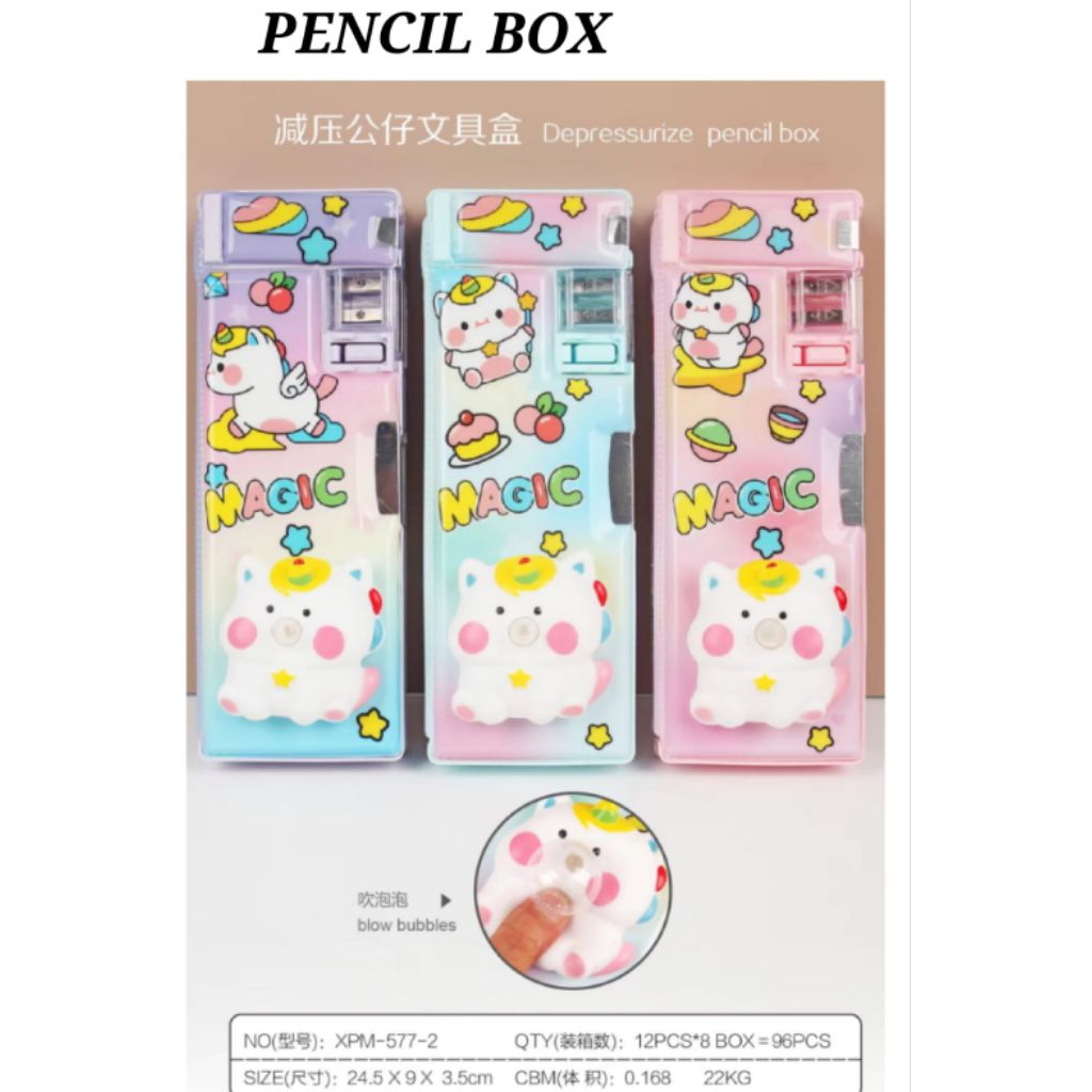 

Kotak pensil 3D timbul squishy/ kotak pencil xpm karakter/kotak pencil 3D/capybara/kuromi