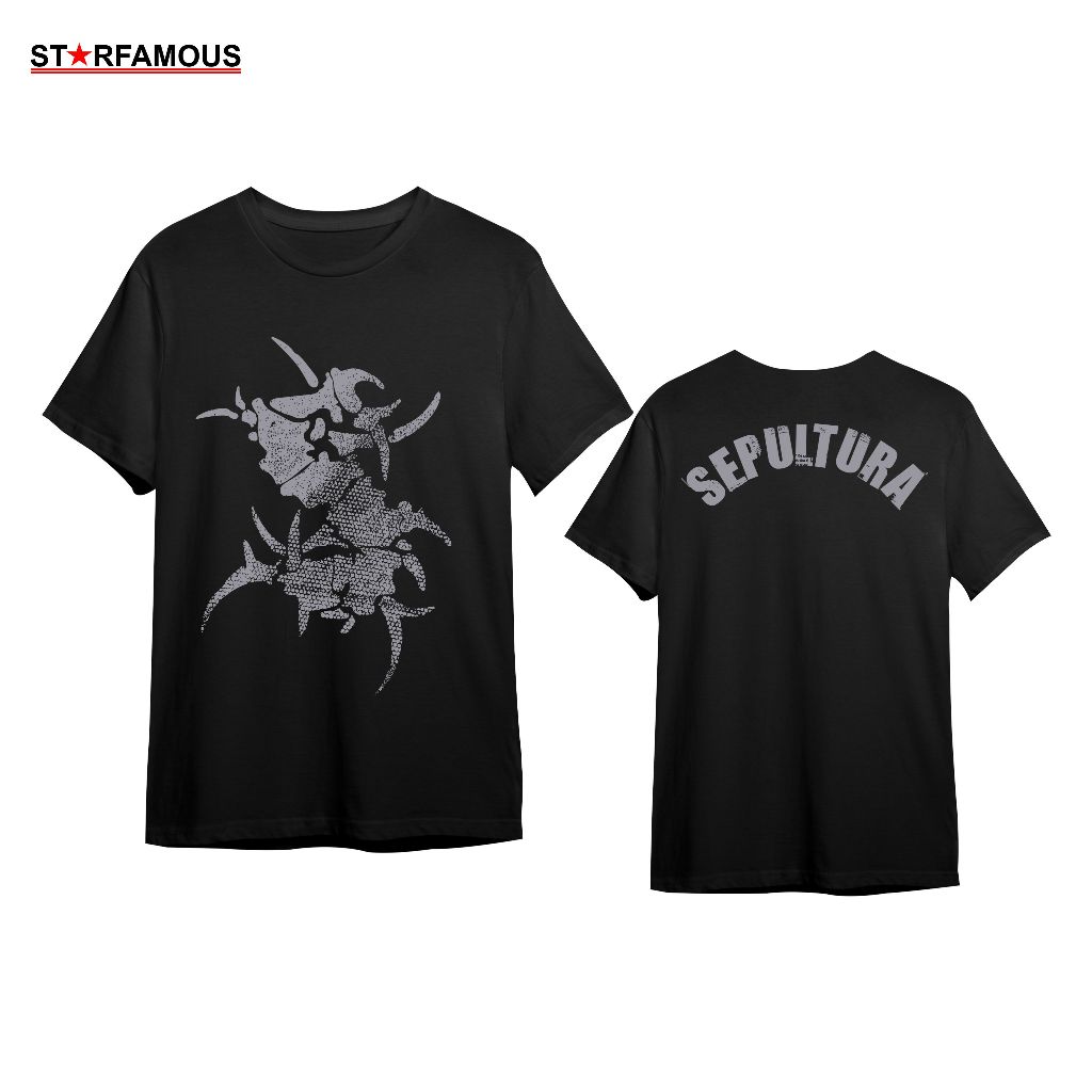 KAOS SEPULTURA | "LOGO" Baju Band Metal
