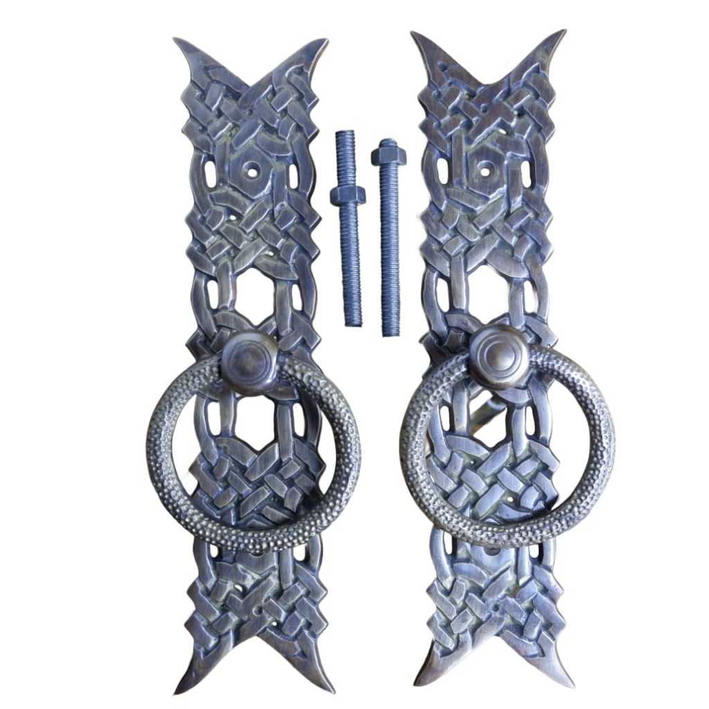 Tarikan Pintu Gebyok Kuningan Antik tarikan Pintu Kupu Tarung