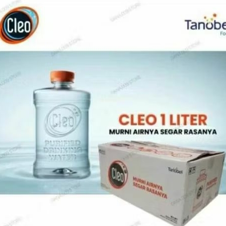 

Air Minum Cleo Pure Water Kemasan Botol 1 liter perkarton isi 12 Botol