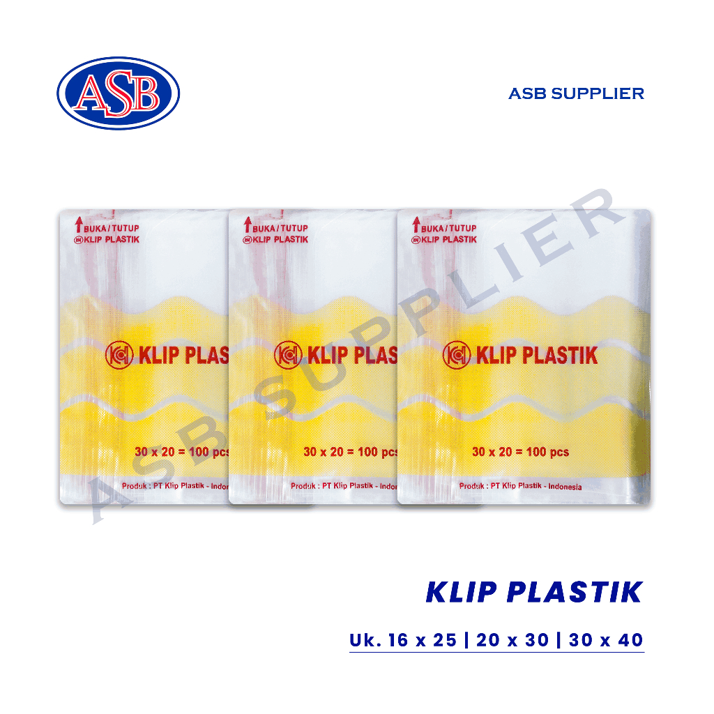 Plastik Klip BESAR / Zipper / Ziplock KLIP PLASTIK (100 Pcs)