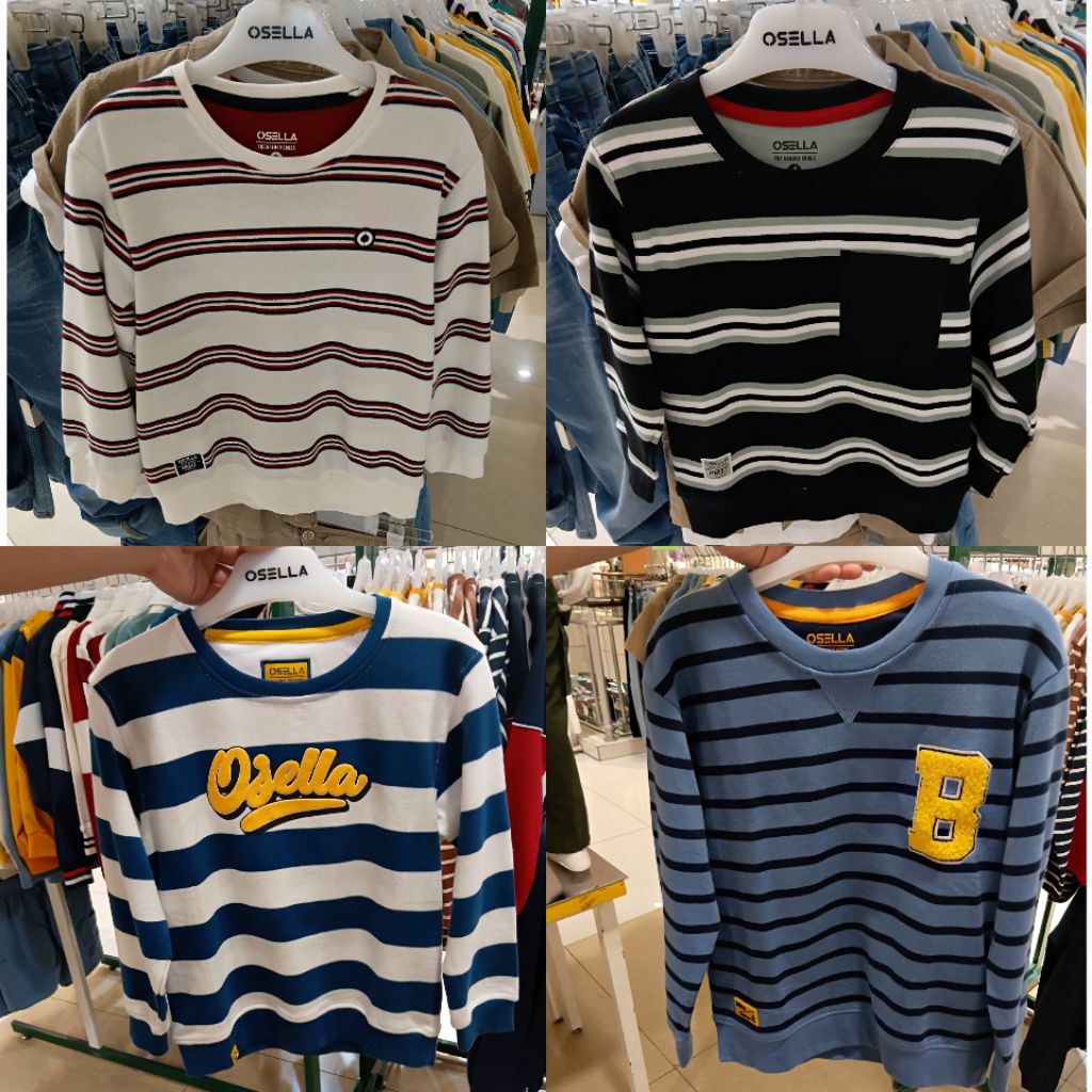 NEW ARRIVAL // sweater / Kaos lengan panjang anak laki-laki usia 4-14, tahun OSELLA KIDS