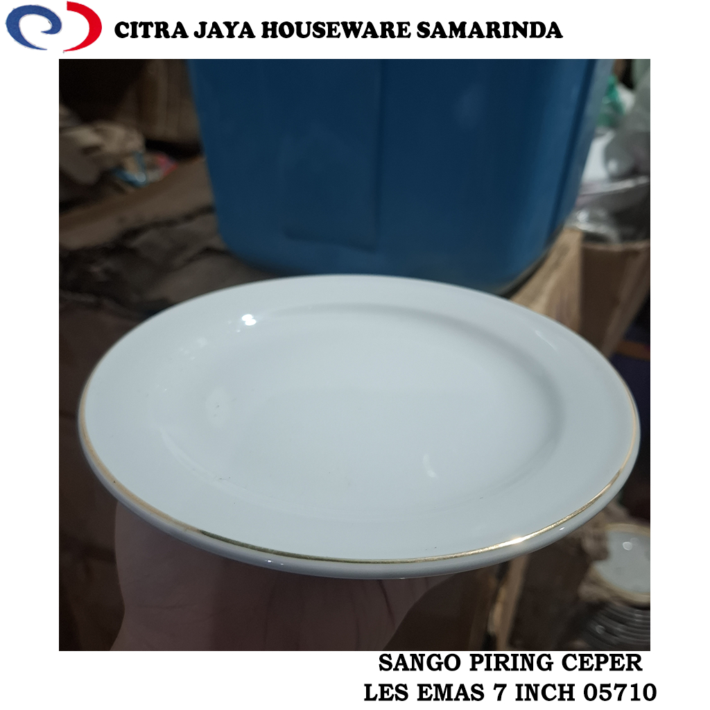 Piring Ceper Keramik 7 Inch Les Emas SANGO 05710 (1 Pcs / 6 Pcs)