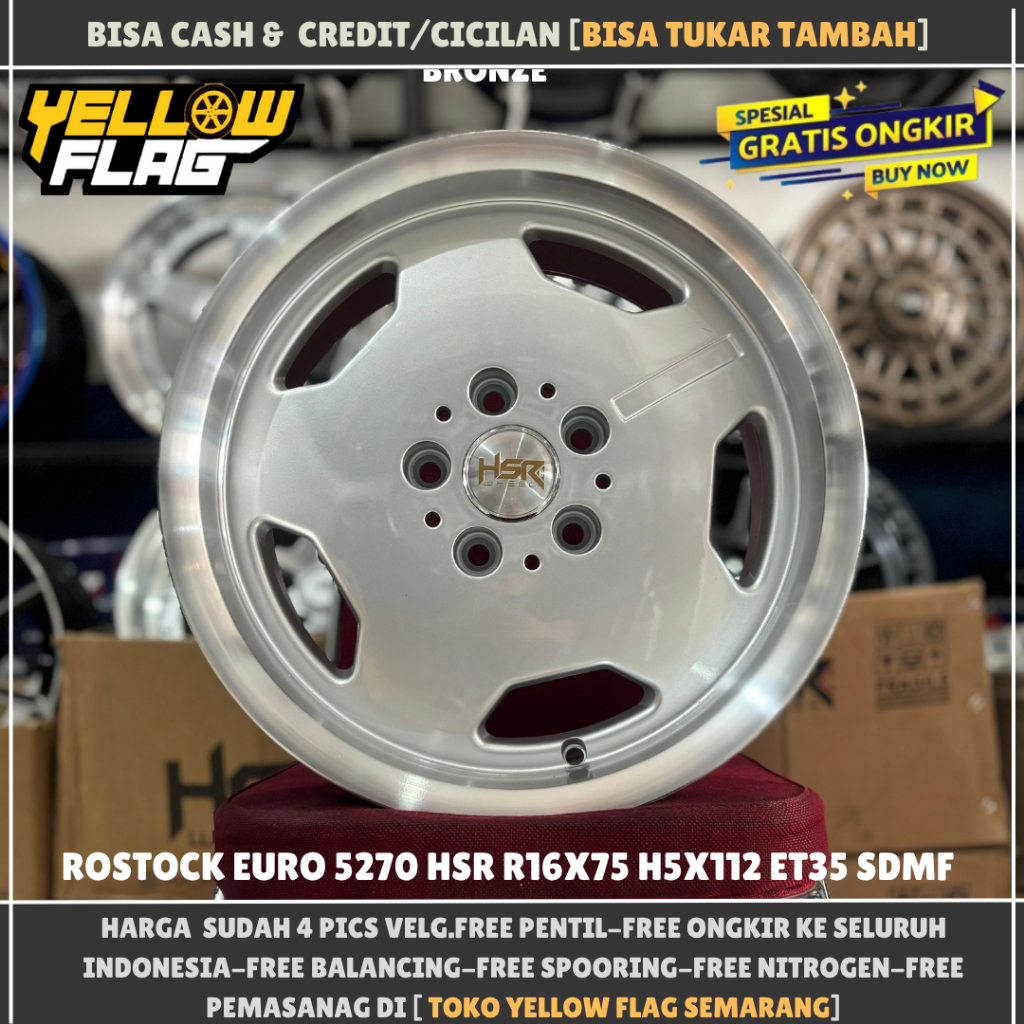 VELG CELONG HSR EURO RING 16 LUBANG 5 UNTUK ERTIGA INNOVA LUXIO GRANMAX APV HSR ROSTOCK EURO R16