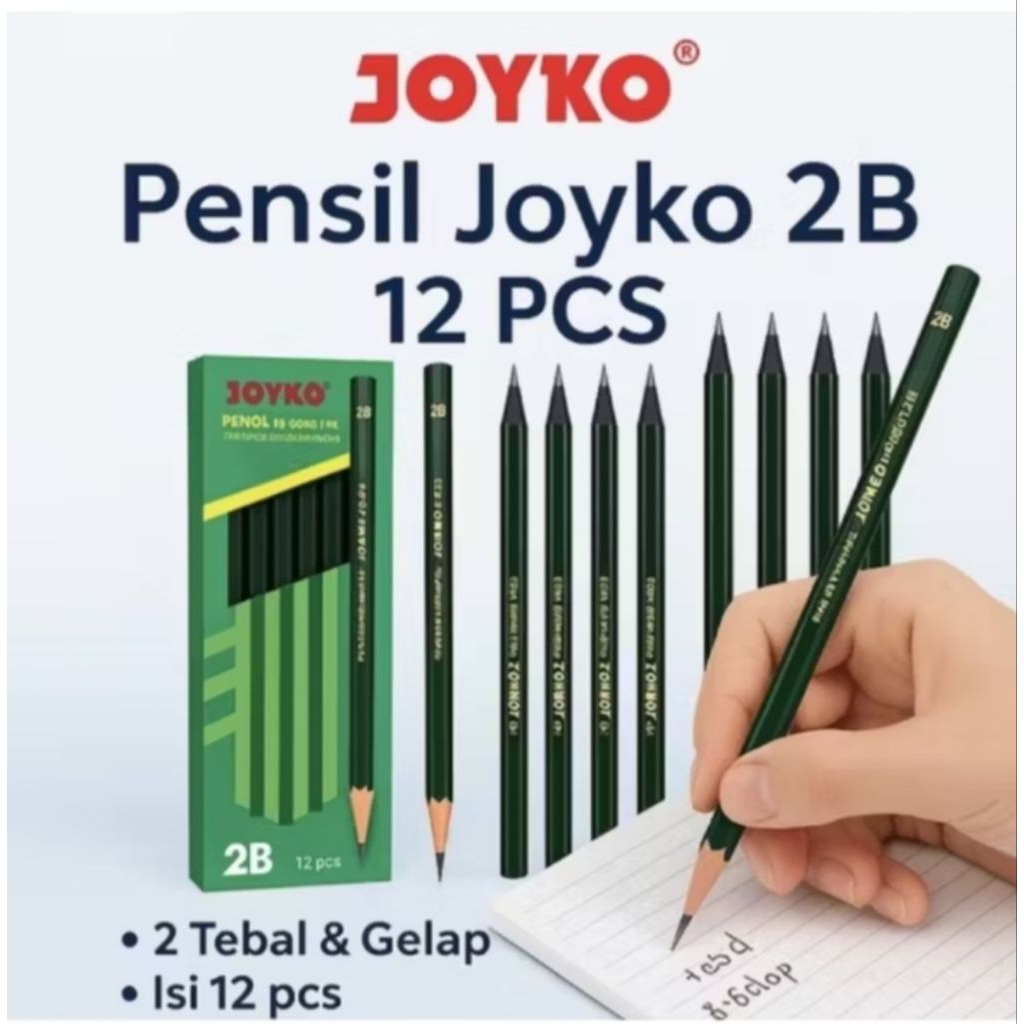 

PENSIL JOYKO 2B ISI 12 PCS