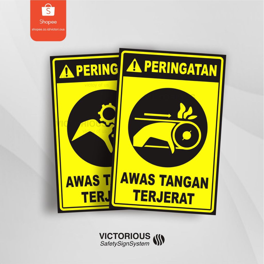 

Sticker Safety K3 Bahaya Mekanis Rambu Awas Tangan Terjerat