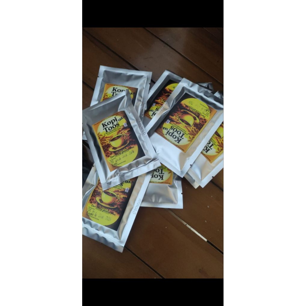 

Kopi Robusta 20 gram Kopi Toos Premium plus gula