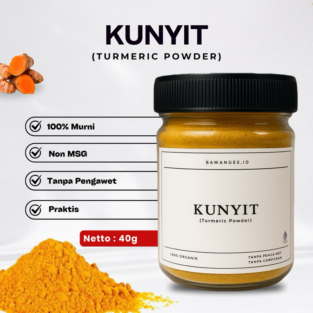

Kunyit Bubuk 40 Gr Premium Turmeric Powder