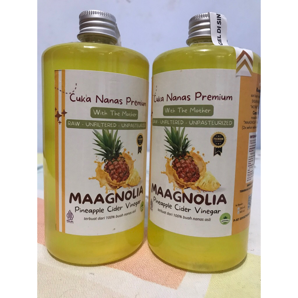 

Cuka Nanas Alami Magnolia kemasan 500ml