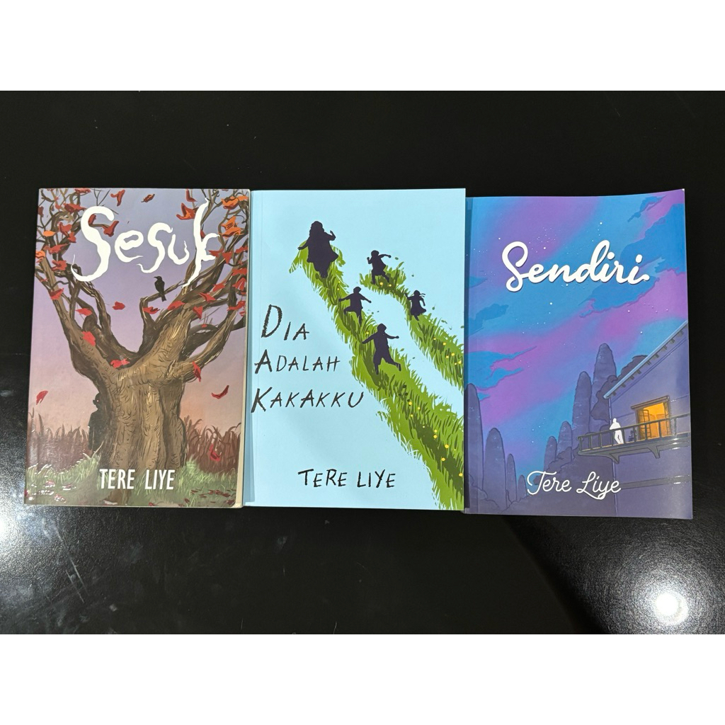 NOVEL TERE LIYE DIA ADALAH KAKAKKU, SESUK, SENDIRI (PRELOVED)