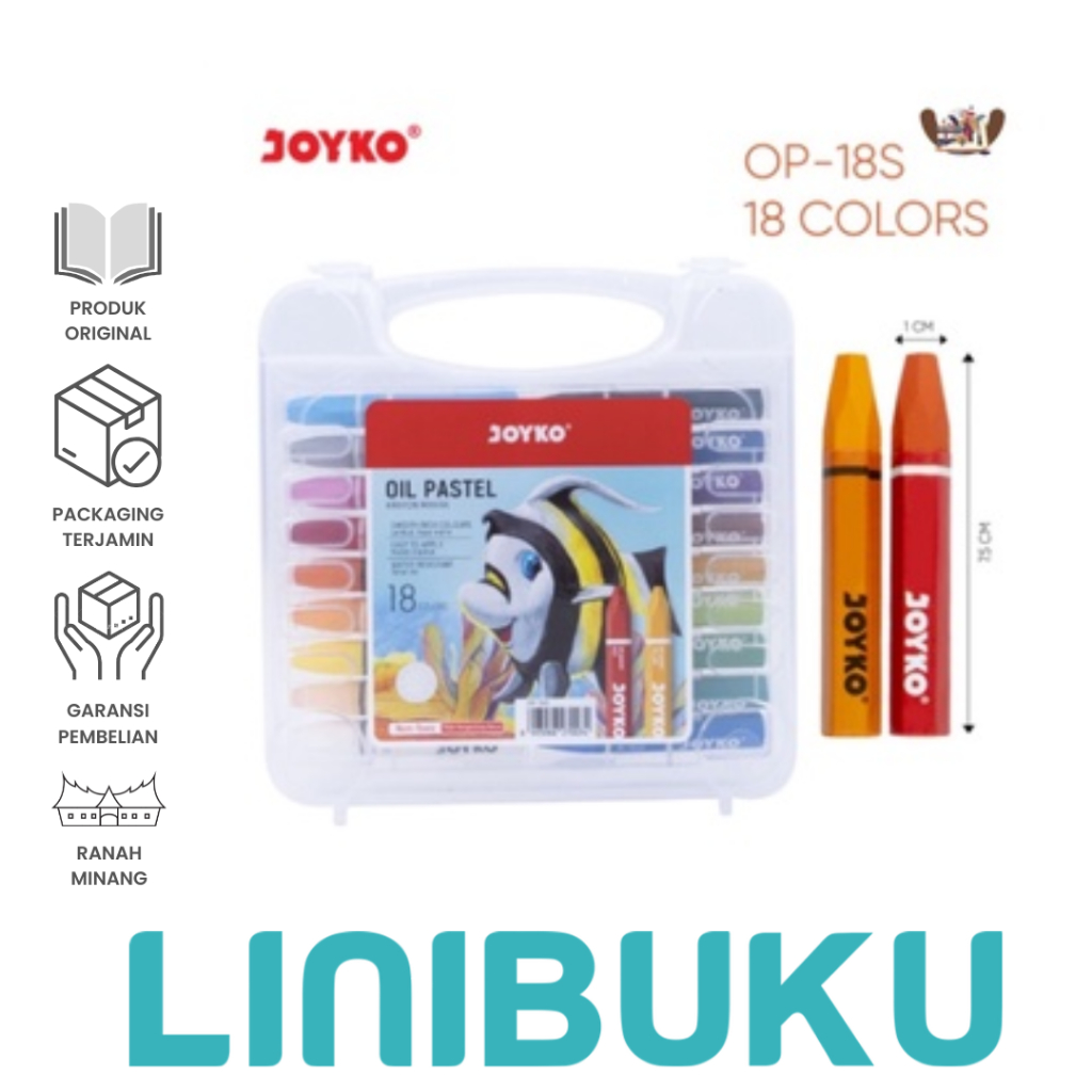

Crayon 18 warna titi JOYKO / oil pastel - ATK