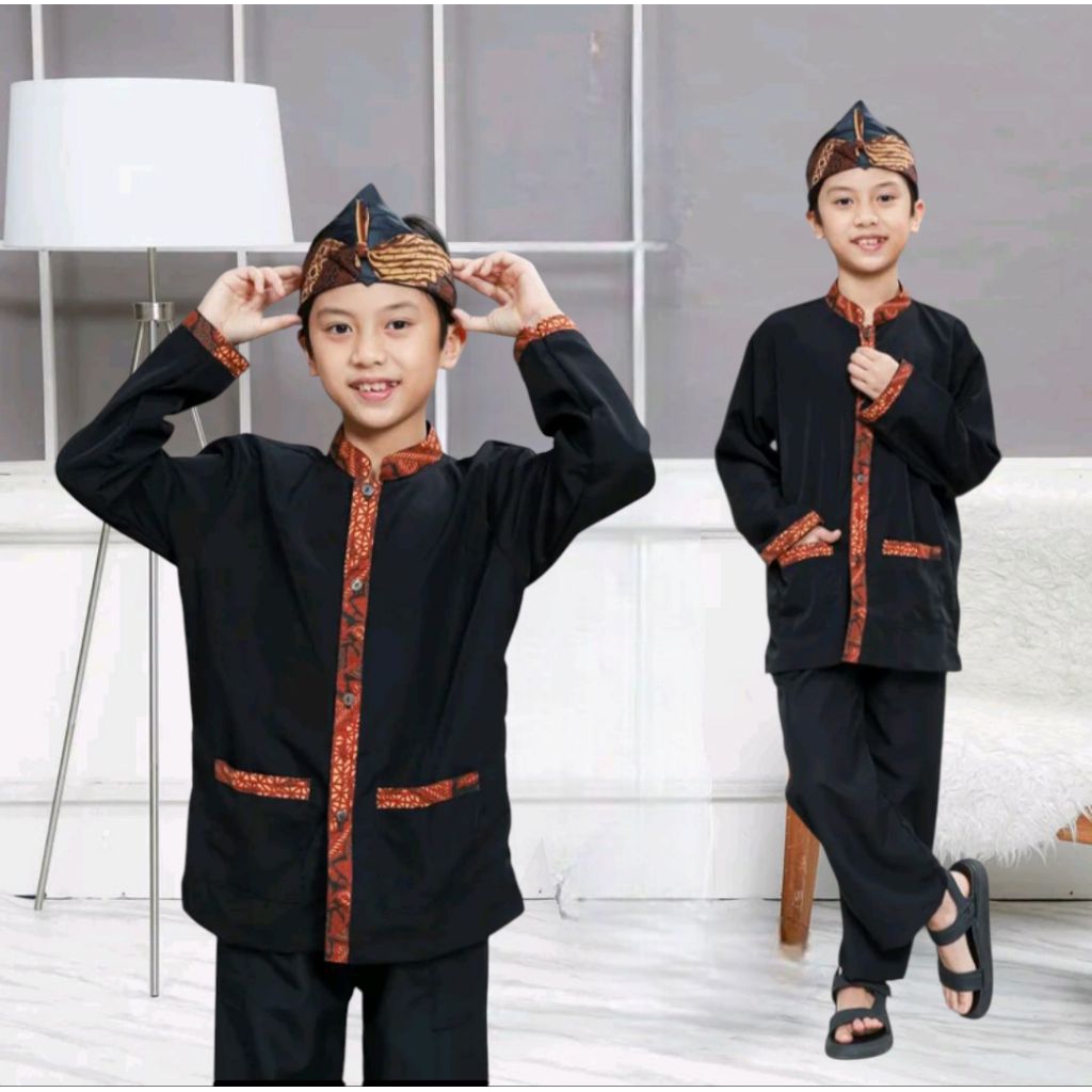 setelan pangsi anak bahan bestwey baju adat sunda